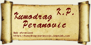 Kumodrag Peranović vizit kartica
